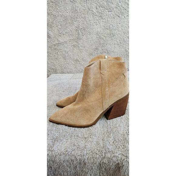 Tan Suede Ankle Boots - Picture 4 of 10